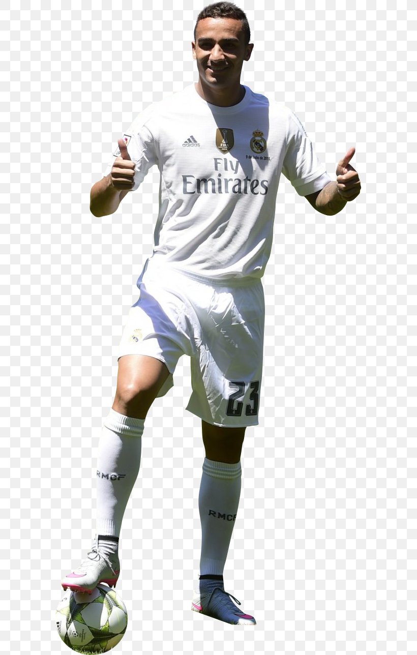 Danilo Real Madrid C.F. Jersey Football Player, PNG, 602x1288px, Danilo, Ball, Baseball Equipment, Clothing, Competition Event Download Free