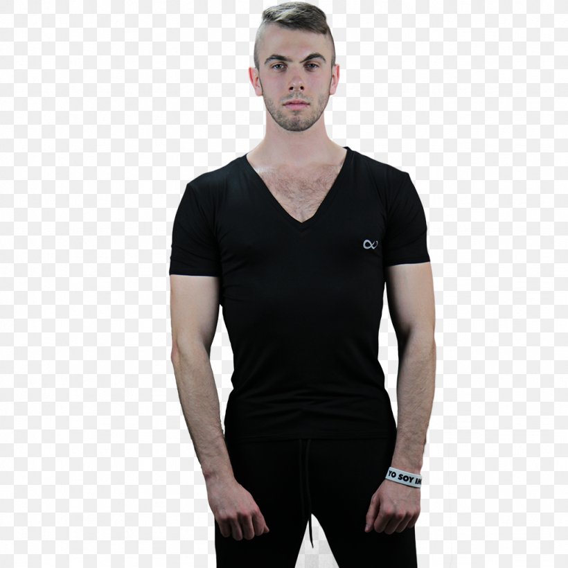 T-shirt Clothing Collar Hoodie, PNG, 1024x1024px, Tshirt, Abdomen, Black, Clothing, Collar Download Free