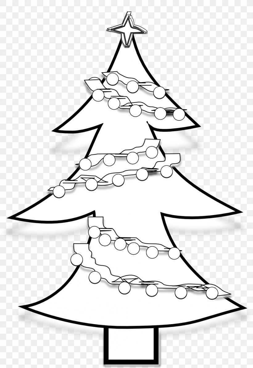 Christmas Ornament Christmas Tree Christmas Decoration, PNG, 999x1451px, Christmas Ornament, Area, Artwork, Black And White, Branch Download Free