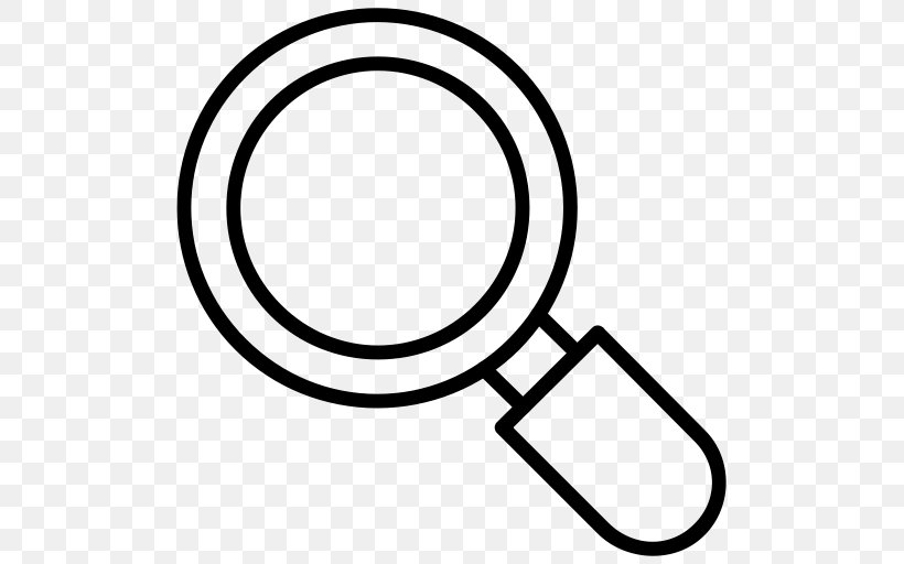 Magnifying Glass Detective Clip Art, PNG, 512x512px, Magnifying Glass, Area, Black And White, Detective, Glass Download Free