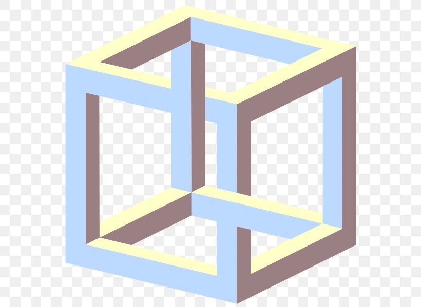 Impossible Cube Necker Cube Impossible Object Drawing, PNG, 582x599px ...