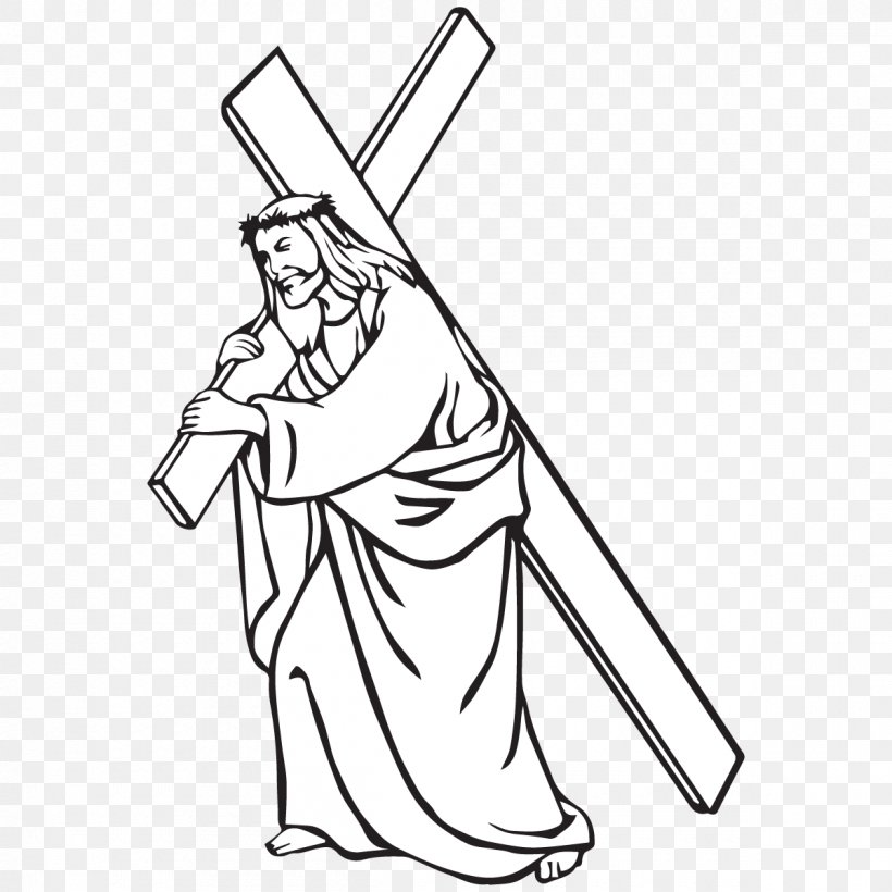 Bible Stations Of The Cross Christian Cross Carrying Of The Cross Clip Art, PNG, 1200x1200px, Bible, Arm, Art, Artwork, Black Download Free