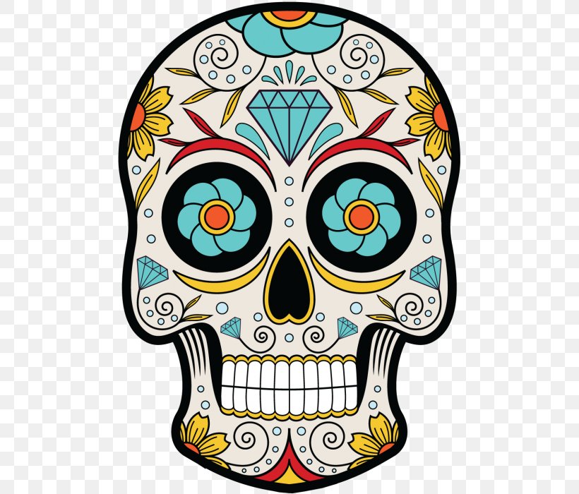 La Calavera Catrina Day Of The Dead Mexican Cuisine Skull, PNG, 485x700px, Calavera, Art, Bone, Color, Coloring Book Download Free