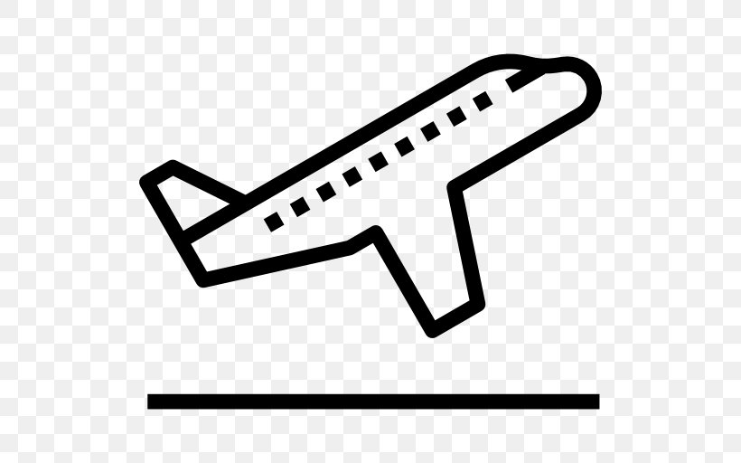 Clip Art, PNG, 512x512px, Airplane, Area, Black, Black And White, Iconscout Download Free