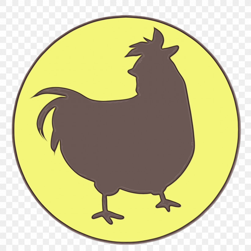Rooster Chicken Beak Chicken, PNG, 1200x1200px, Watercolor, Beak, Chicken, Paint, Rooster Download Free