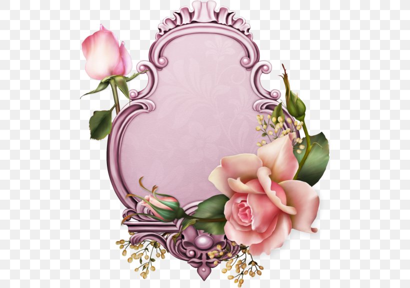 Garden Roses Flower Frame Picture Frames Floral Design, PNG, 500x577px, Garden Roses, Borders And Frames, Bordiura, Cut Flowers, Decoupage Download Free