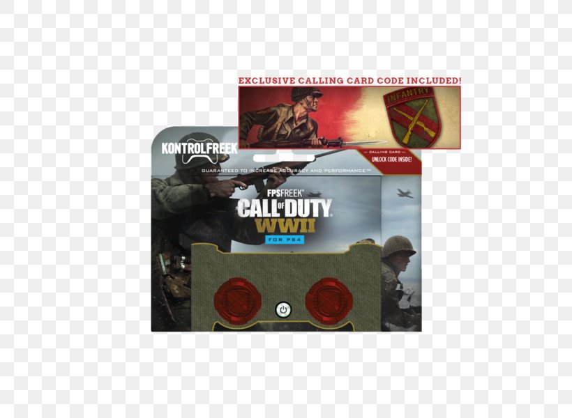 Kontrol Freek Gaming Thumb Stick Call Of Duty: WWII PS4 Exclusive Calling Card Call Of Duty: Zombies Video Games PlayStation 4, PNG, 600x600px, Watercolor, Cartoon, Flower, Frame, Heart Download Free