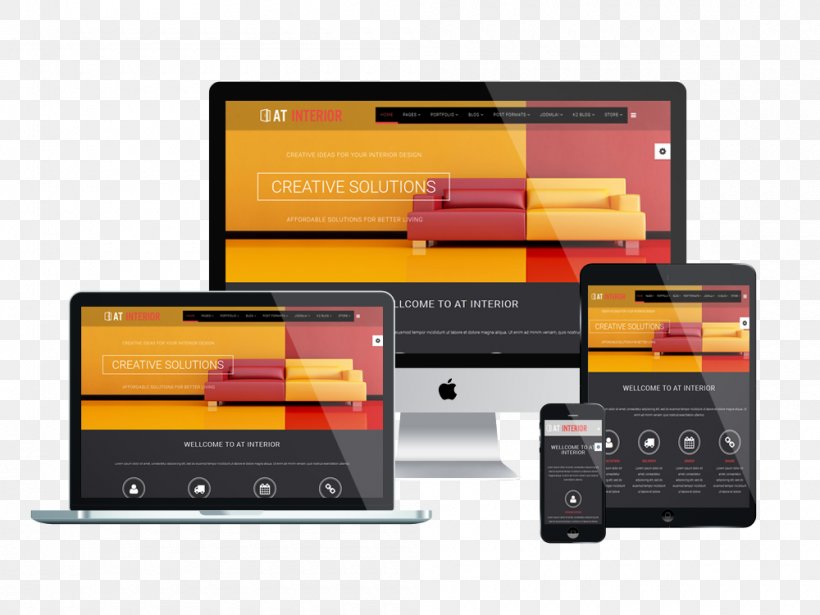 Responsive Web Design Web Template System Joomla, PNG, 1000x750px, Responsive Web Design, Bootstrap, Brand, Electronics, Furniture Download Free