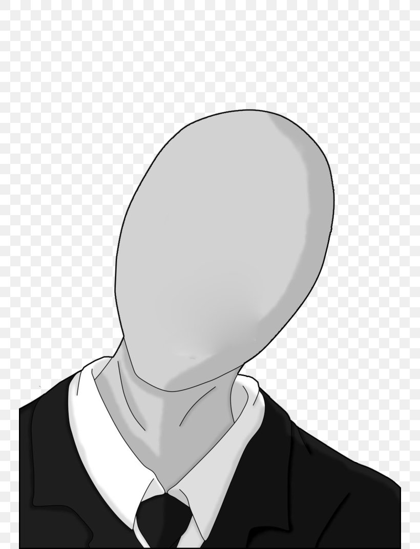 Slenderman Joker Male DeviantArt, PNG, 746x1072px, Slenderman, Art, Author, Black And White, Christmas Download Free