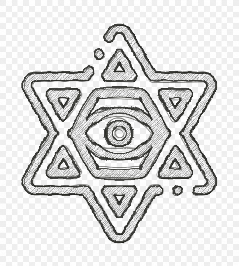 Star Of David Icon Eye Icon Esoteric Icon, PNG, 1118x1248px, Star Of David Icon, Coloring Book, Esoteric Icon, Eye Icon, Line Download Free