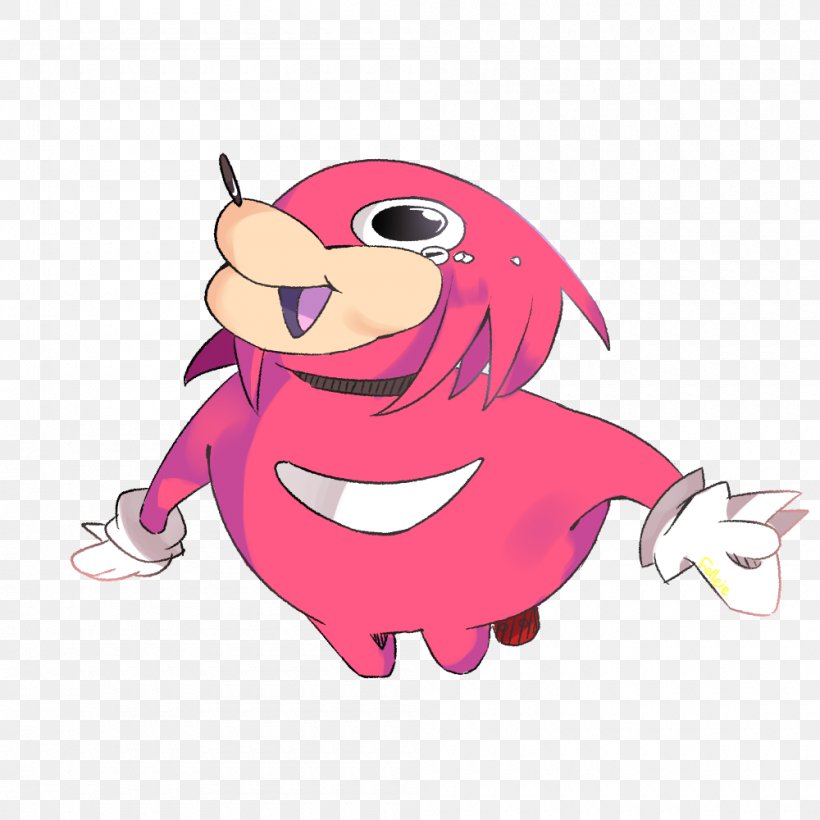 Drawing Knuckles The Echidna VRChat Clip Art, PNG, 1000x1000px, Watercolor, Cartoon, Flower, Frame, Heart Download Free