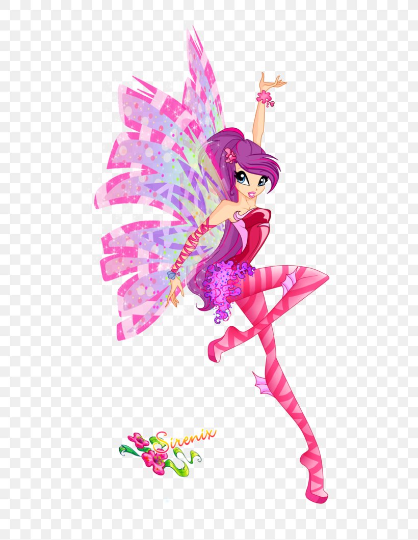 Fairy Sirenix Fan Art Cartoon, PNG, 752x1061px, Watercolor, Cartoon, Flower, Frame, Heart Download Free