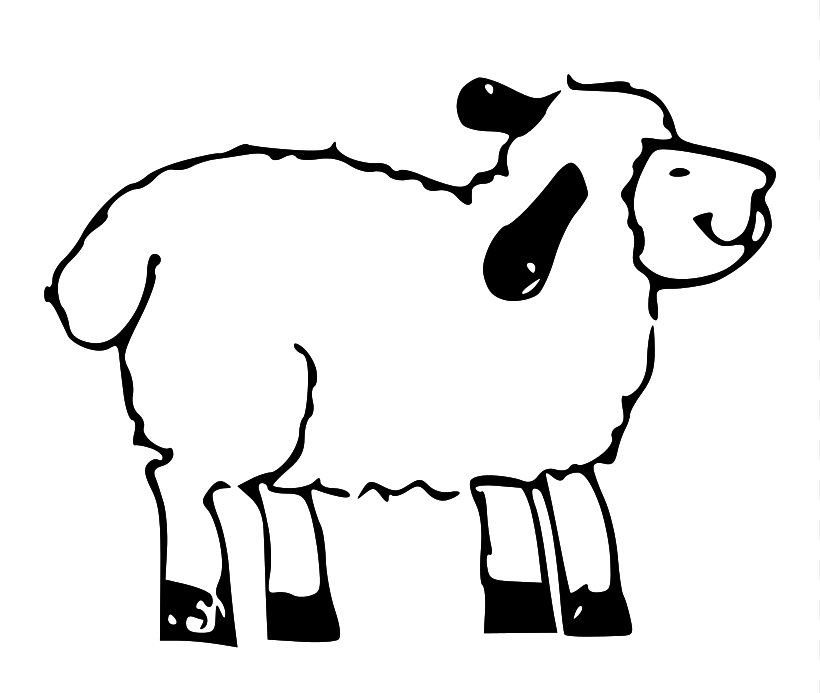 Sheep Cattle Goat Clip Art, PNG, 819x693px, Sheep, Animal Figure, Area, Art, Artwork Download Free