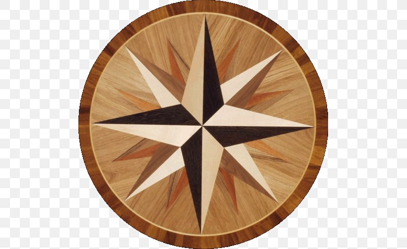 Wood Flooring Floor Medallions Hardwood, PNG, 503x503px, Wood Flooring, Brown, Carpet, Compass, Compass Rose Download Free