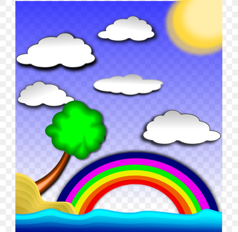 Beach Rainbow Clip Art, PNG, 713x800px, Beach, Beach Ball, Cloud, Daytime, Free Content Download Free