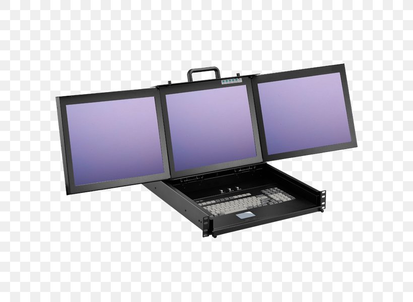 Laptop Computer Monitors Computer Keyboard 19-inch Rack Display Device, PNG, 600x600px, 19inch Rack, Laptop, Computer, Computer Hardware, Computer Keyboard Download Free