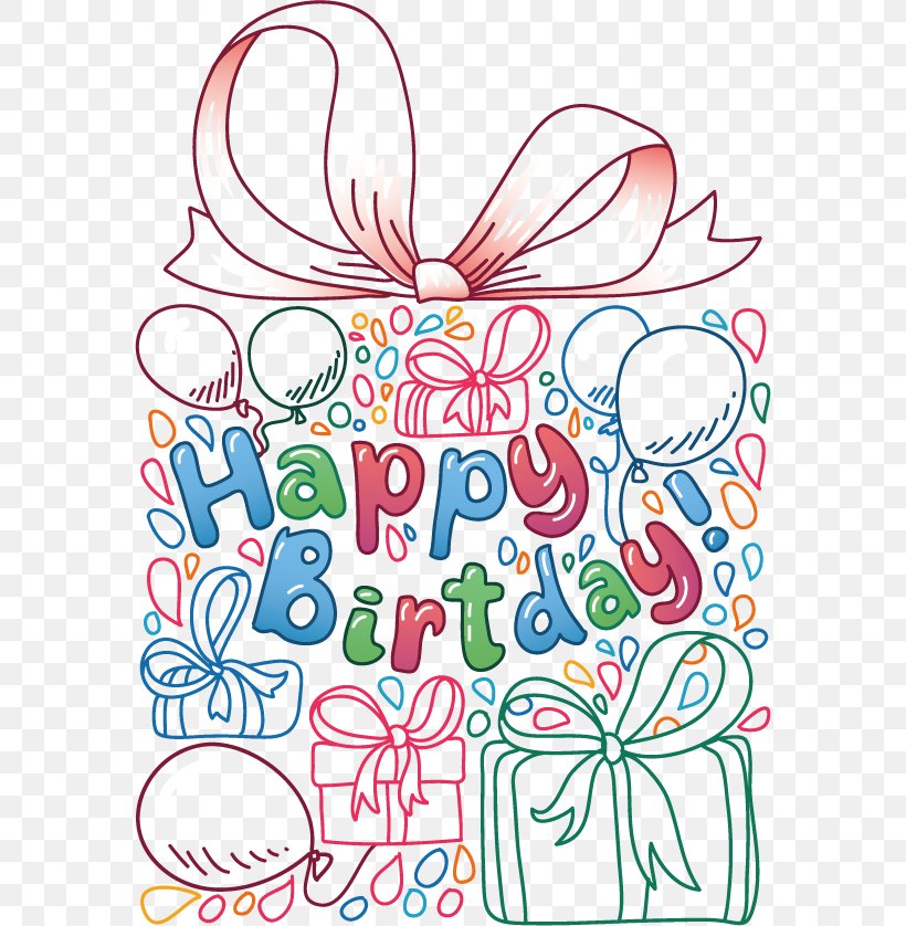 Hand-painted Birthday Gift, PNG, 576x838px, Birthday, Anniversary, Area, Art, Brother Download Free