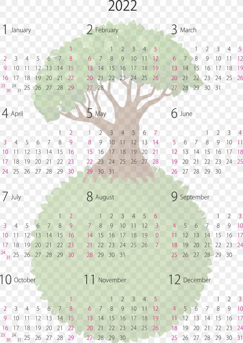 2022 Yearly Calendar Printable 2022 Yearly Calendar, PNG, 2124x3000px, Calendar System, Meter Download Free
