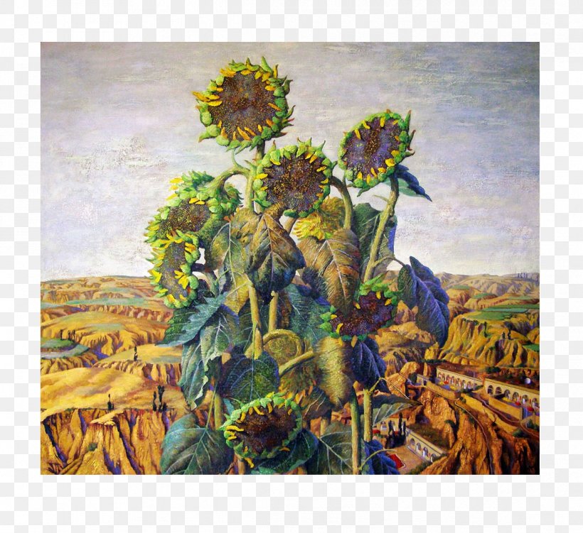 Common Sunflower Oil Painting Sunflower Oil, PNG, 1168x1070px, The Art Of Painting, Art, Artwork, Common Sunflower, Creative Work Download Free