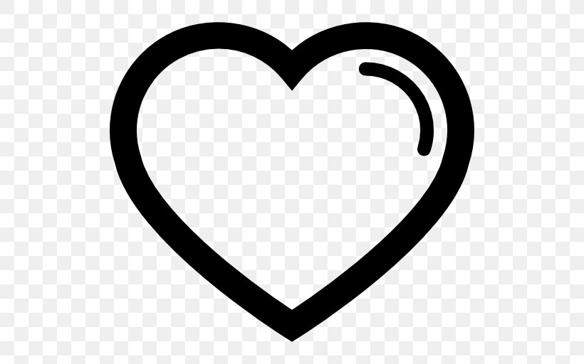 Heart Shape Sign, PNG, 512x512px, Heart, Area, Black And White, Body Jewelry, Line Art Download Free