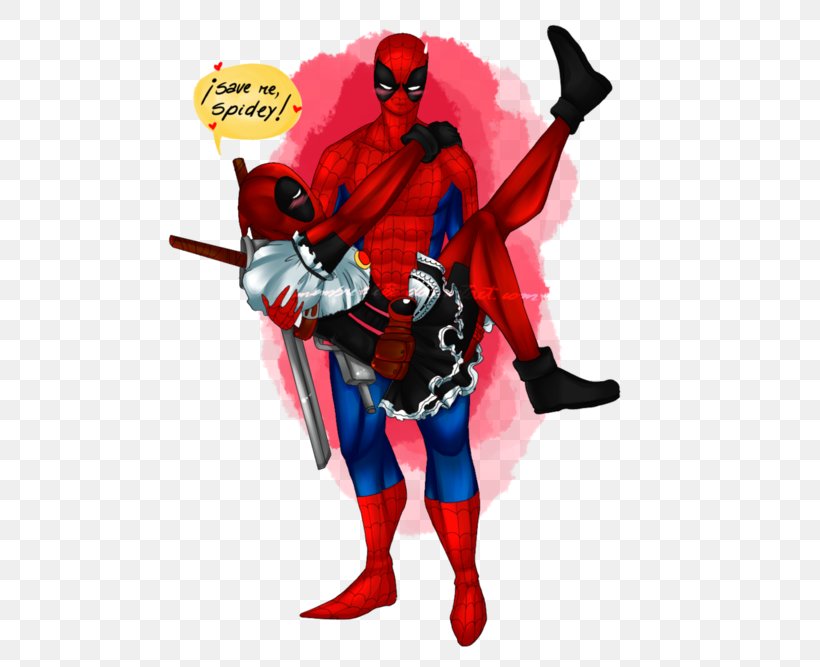 Spider-Man/Deadpool Vol. 1: Isn't It Bromantic Spider-Man/Deadpool Vol. 1: Isn't It Bromantic Superhero Venom, PNG, 500x667px, Watercolor, Cartoon, Flower, Frame, Heart Download Free