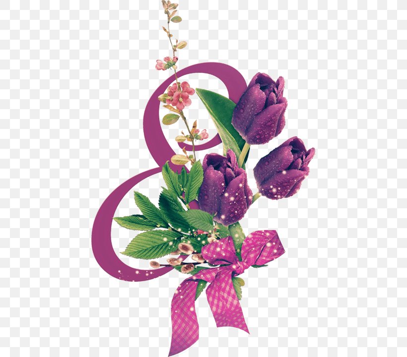 8 March International Women's Day High-definition Television Desktop Wallpaper Clip Art, PNG, 452x720px, 4k Resolution, 8 March, Artificial Flower, Cut Flowers, Floral Design Download Free