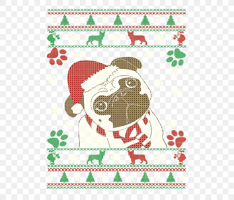 Christmas Tree Santa Claus Cross-stitch Boston Terrier, PNG, 525x700px, Christmas Tree, Area, Art, Border, Boston Terrier Download Free
