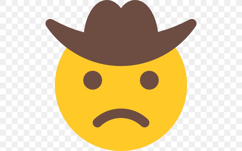 Emoji Sadness Cowboy Emoticon, PNG, 512x512px, Emoji, Cowboy, Cowboy ...