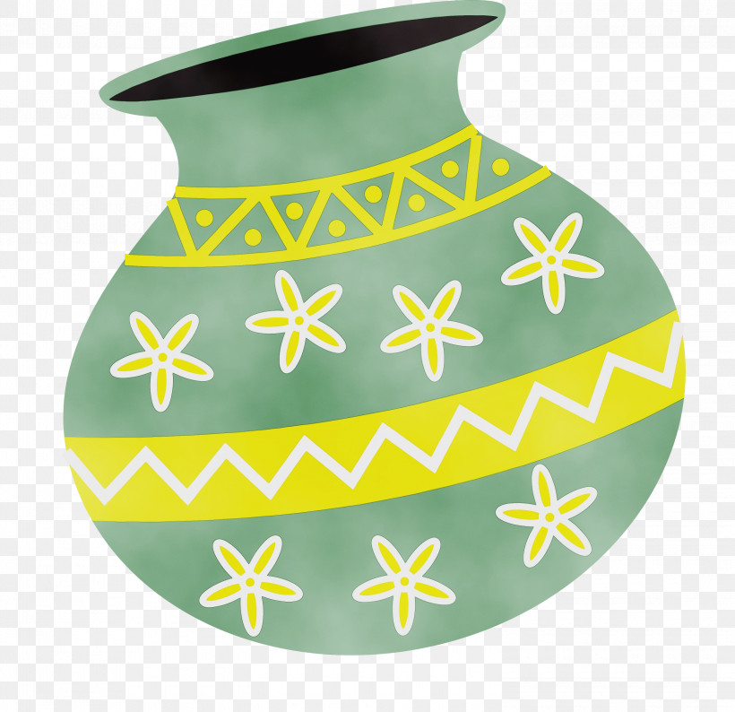 Green Vase, PNG, 3000x2905px, Pongal Festival, Green, Happy Pongal, Paint, Vase Download Free