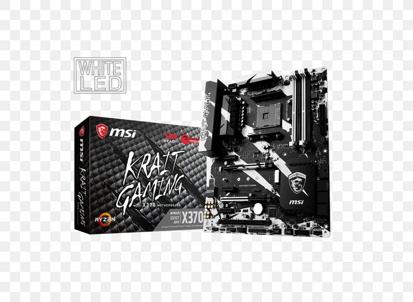Socket AM4 MSI X370 KRAIT GAMING Motherboard MSI X370 GAMING PRO CARBON Ryzen, PNG, 600x600px, Socket Am4, Atx, Brand, Computer Component, Computer Cooling Download Free
