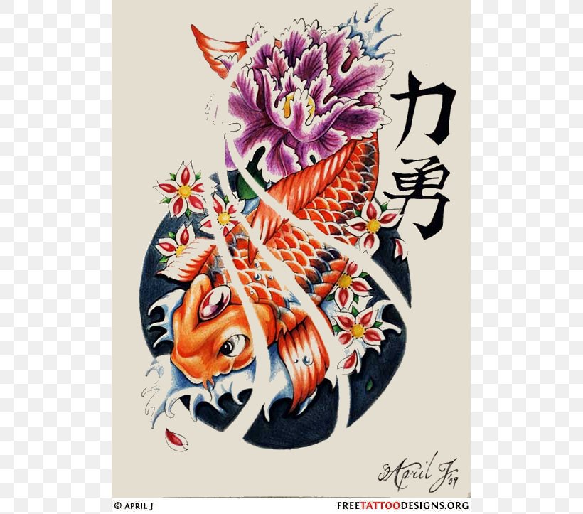 Koi Flash Tattoo Irezumi Goldfish, PNG, 505x723px, Koi, Abziehtattoo, Art, Blackandgray, Body Art Download Free