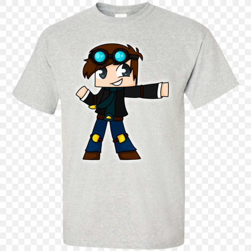 T-shirt Minecraft YouTuber DanTDM: Trayaurus And The Enchanted Crystal, PNG, 1024x1024px, Tshirt, Brand, Clothing, Cotton, Dantdm Download Free