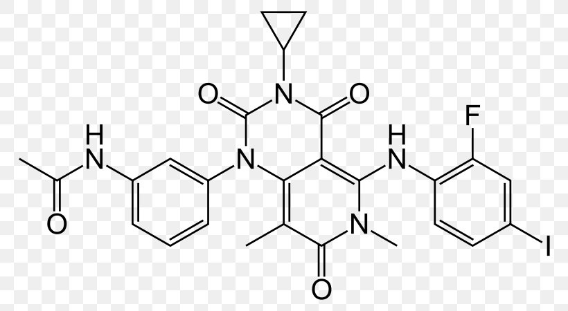 Trametinib MEK Inhibitor Dabrafenib Enzyme Inhibitor Cancer, PNG, 800x450px, Trametinib, Area, Black And White, Braf, Cancer Download Free