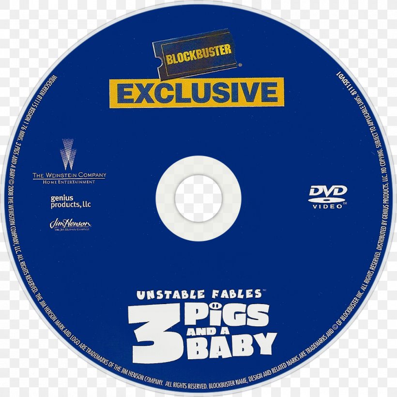 Compact Disc Unstable Fables Brand Disk Storage, PNG, 1000x1000px, 3 Pigs And A Baby, Compact Disc, Brand, Data Storage Device, Disk Storage Download Free