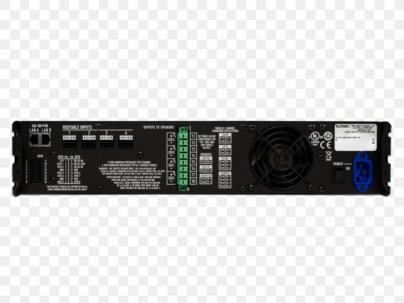 QSC Audio Products Electronics Amplifier Amplificador Loudspeaker, PNG, 2048x1536px, Qsc Audio Products, Amplificador, Amplifier, Audio Receiver, Av Receiver Download Free