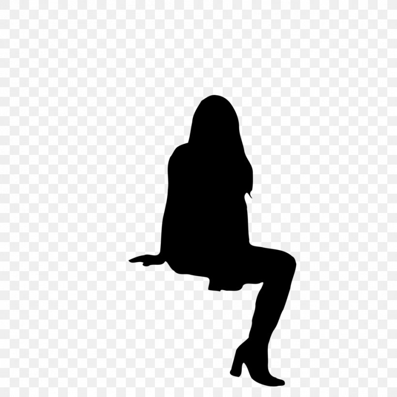 Silhouette Sitting Graphic Design, PNG, 958x958px, Silhouette, Black And White, Manspreading, Photography, Sitting Download Free