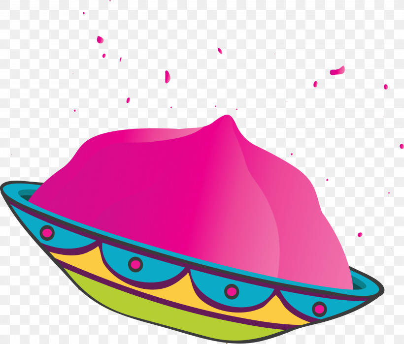 Happy Holi, PNG, 2999x2560px, Happy Holi, Costume Hat, Hat, Headgear, Magenta Download Free