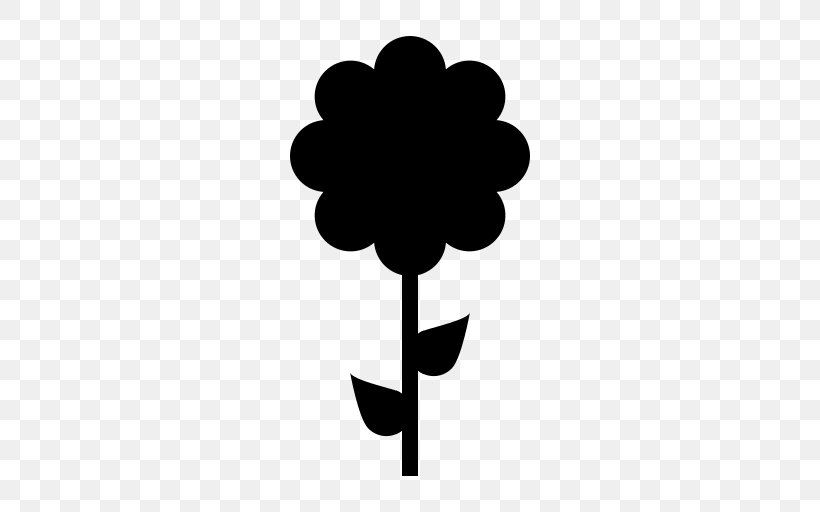 Vector Graphics Flower Symbol Illustration, PNG, 512x512px, Flower, Blackandwhite, Botany, Embroidered Patch, Floral Design Download Free