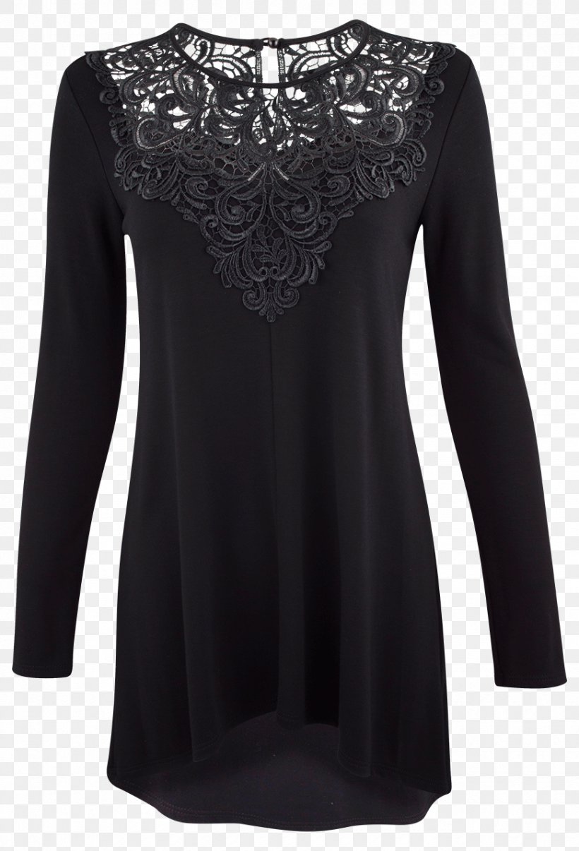 Long-sleeved T-shirt Long-sleeved T-shirt Shoulder Dress, PNG, 870x1280px, Sleeve, Black, Black M, Blouse, Clothing Download Free