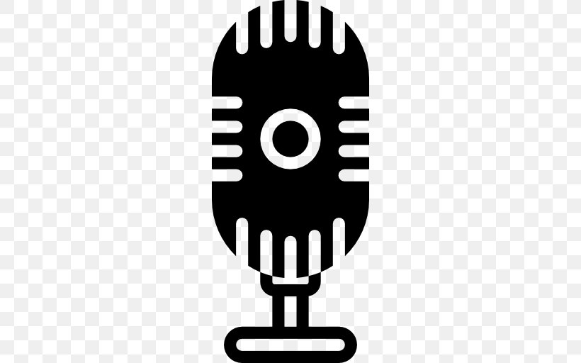 Microphone Sound Recording And Reproduction, PNG, 512x512px, Microphone, Audio, Audio Equipment, Black And White, Radio Download Free