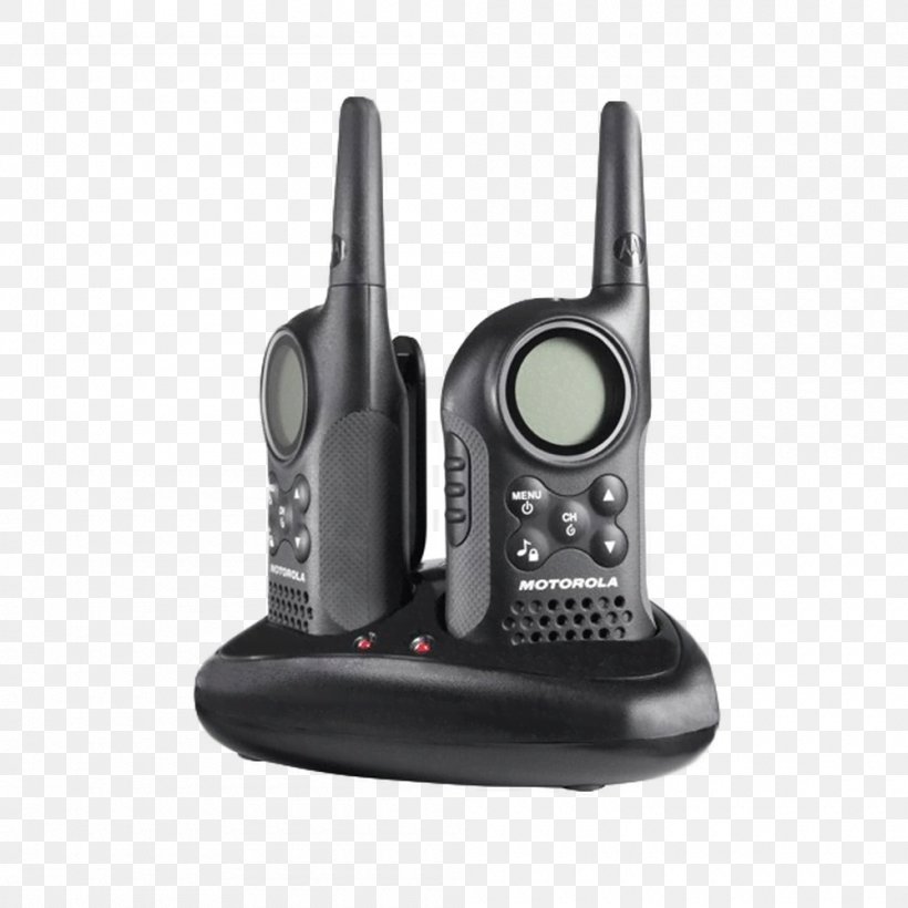 Walkie-talkie Motorola PMR446 Portable Communications Device Two-way Radio, PNG, 1000x1000px, Walkietalkie, Communication, Communication Channel, Electronic Device, Handsfree Download Free