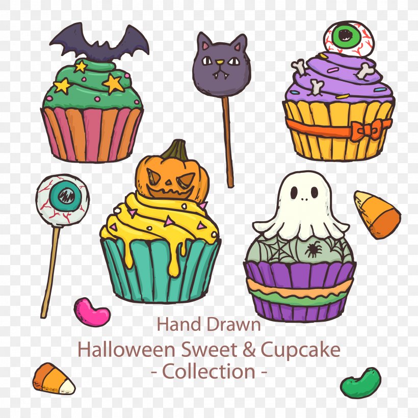 Halloween Cake Cupcake Muffin, PNG, 2222x2222px, Food, Artwork, Baking, Baking Cup, Cake Download Free