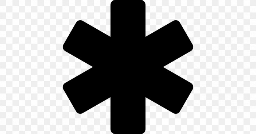 Symbol Black And White Cross, PNG, 1200x630px, Asterisk, Black And White, Computer Software, Cross, Emergency Medicine Download Free