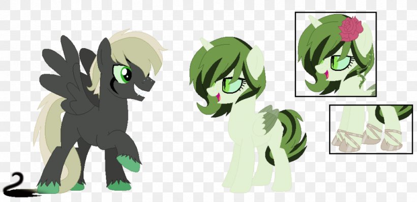Pony Horse Cartoon Green, PNG, 1024x499px, Watercolor, Cartoon, Flower, Frame, Heart Download Free
