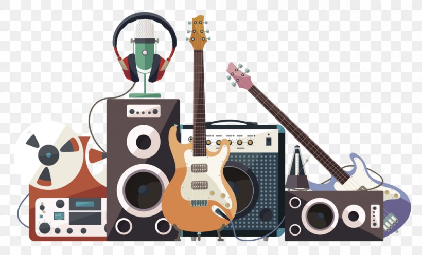 Recording Studio Musical Instruments, PNG, 1000x607px, Watercolor, Cartoon, Flower, Frame, Heart Download Free