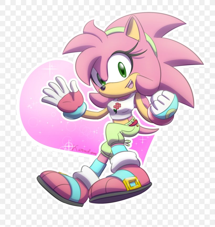 Sonic The Hedgehog Amy Rose Sonic Universe Art, PNG, 1024x1084px, Watercolor, Cartoon, Flower, Frame, Heart Download Free