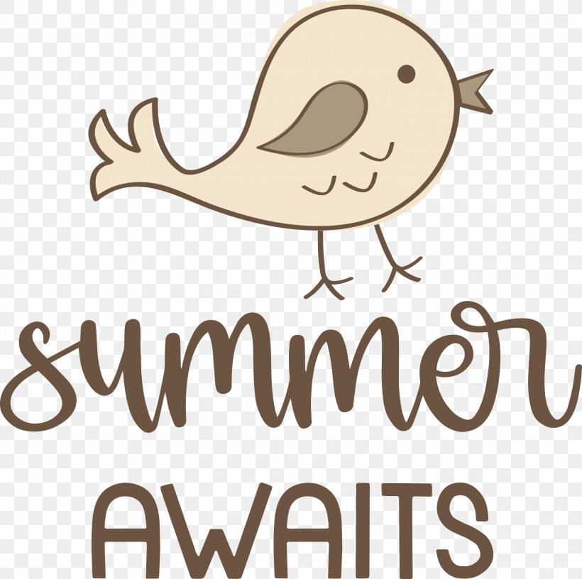 Summer Awaits Summer Summer Vacation, PNG, 3000x2986px, Summer, Beak, Biology, Birds, Cartoon Download Free