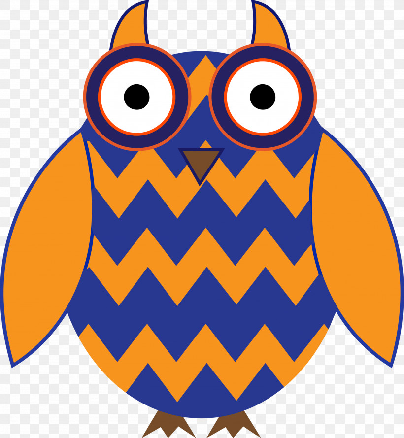 Orange, PNG, 2767x3000px, Cartoon Owl, Bird, Bird Of Prey, Cute Owl, Orange Download Free