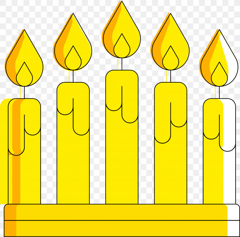 Christmas Candle, PNG, 3000x2963px, Christmas Candle, Line, Sign, Yellow Download Free