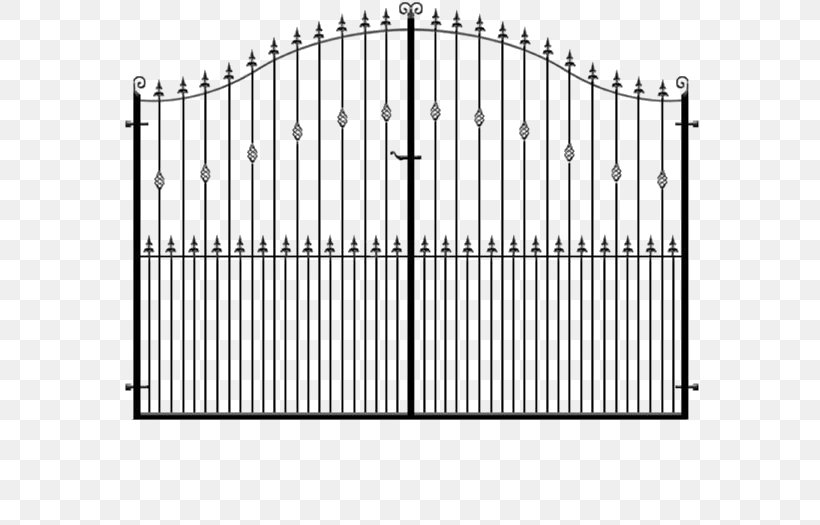 Fence Electric Gates Wrought Iron Driveway, PNG, 600x525px, Fence, Area, Black And White, Door, Driveway Download Free